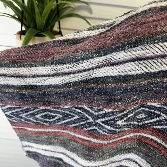 Billabong Shadow Views French Terry Hooded Poncho Open Cardigan Cover Up Size M - Picture 7 of 10